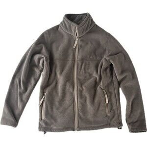 Cabelas Knit Fleece Jacket Women’s Size Medium Brown Full Zip Outerwear Outdoors